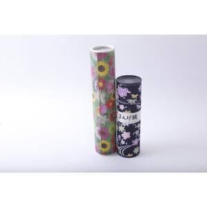 Set Of Two Kaleidoscopes, Japanese, Flowers, Small, Activity Toy, Vintage, Colle